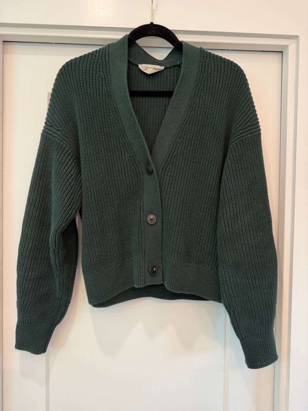 Everlane Boxy Cardigan in Everyday Cotton (M)